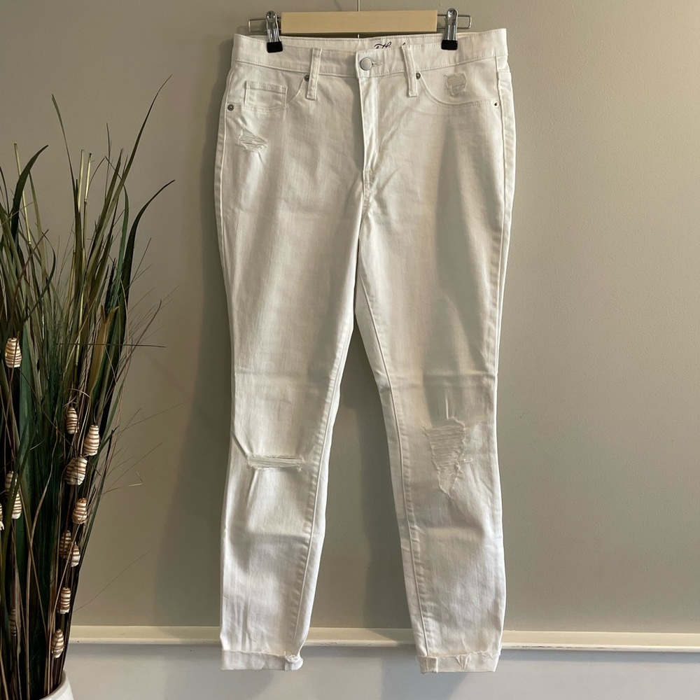 NWOT white high rise jeggings